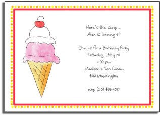 personalized invitations  double scoop
