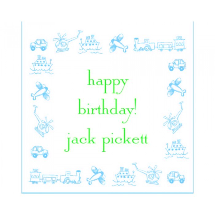 planes trains birthday gifts sticker