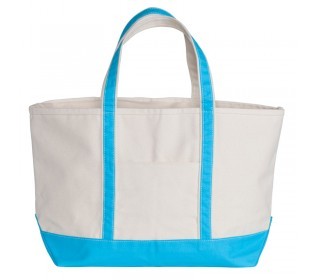 boat tote - turquoise