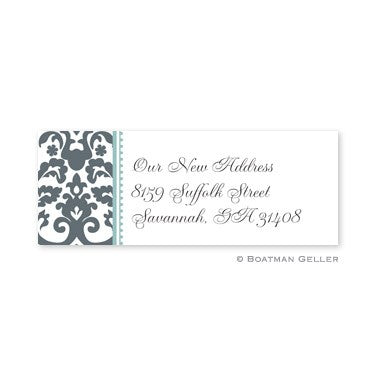 boatman geller madison charcoal address labels