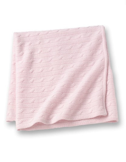 cashmere baby blanket - pink