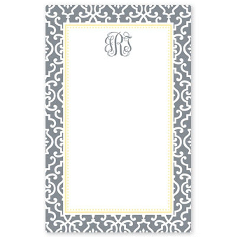 boatman geller wrought iron gray notepad