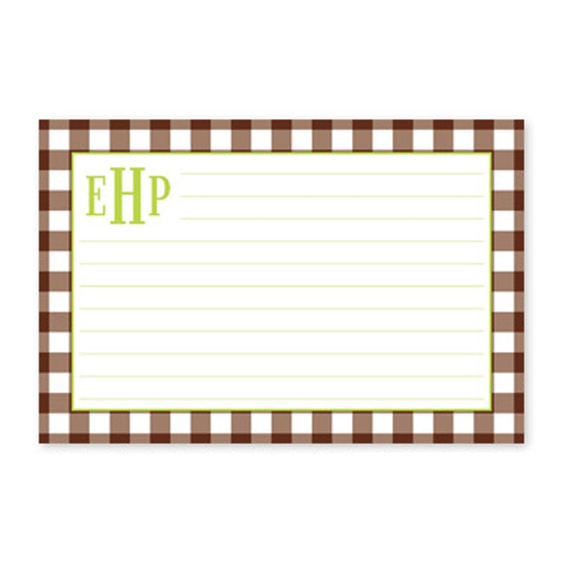boatman geller classic check chocolate recipe card