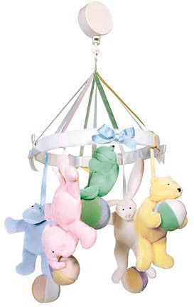 flatsos "hush little baby" mobile by north american bear