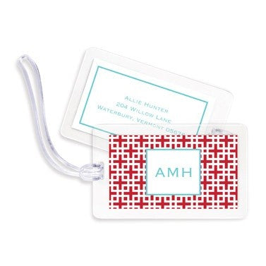 boatman geller lattice cherry bag tags