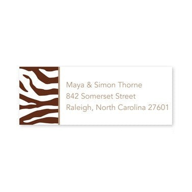 boatman geller zebra chocolate address labels