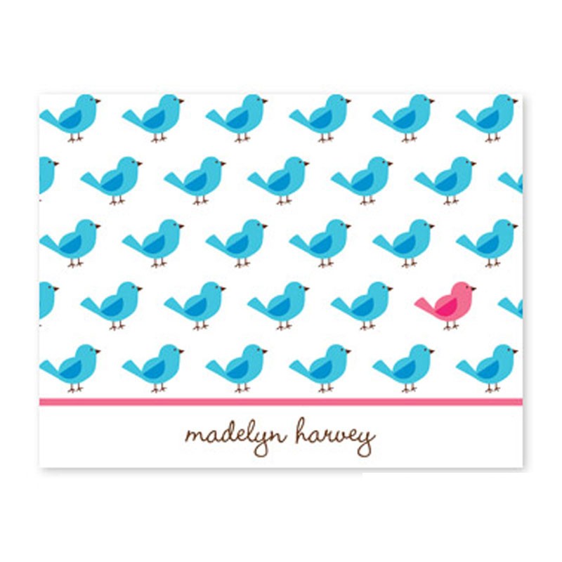 boatman geller birdies repeat foldover note cards