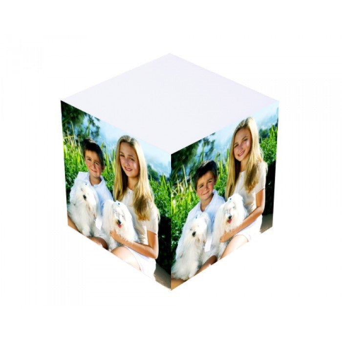color photo sticky note cube