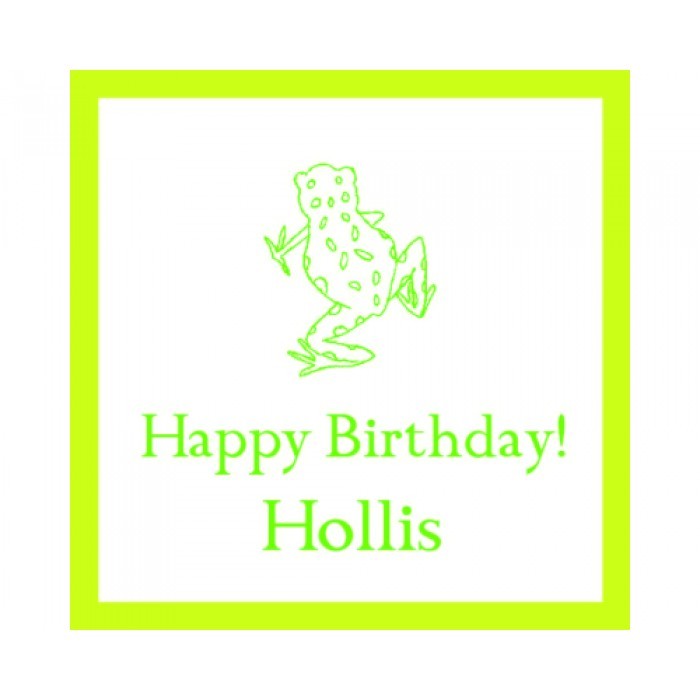 children's gift enclosures - frog birthday