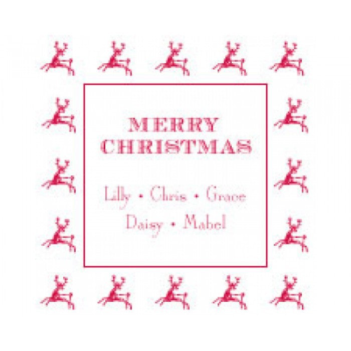 dancing deer gift stickers