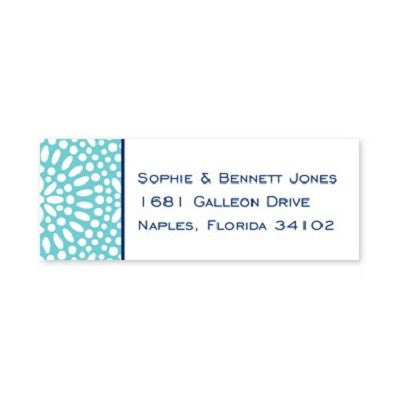 boatman geller bursts teal address labels