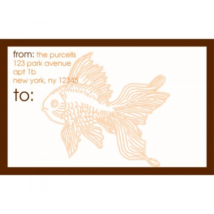 goldfish orange collection stickers