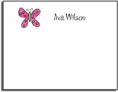 personalized kids notes  flutter butterfly