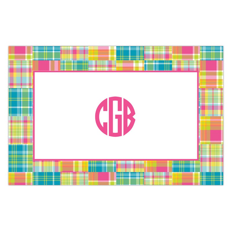 boatman geller madras patch bright disposable placemats