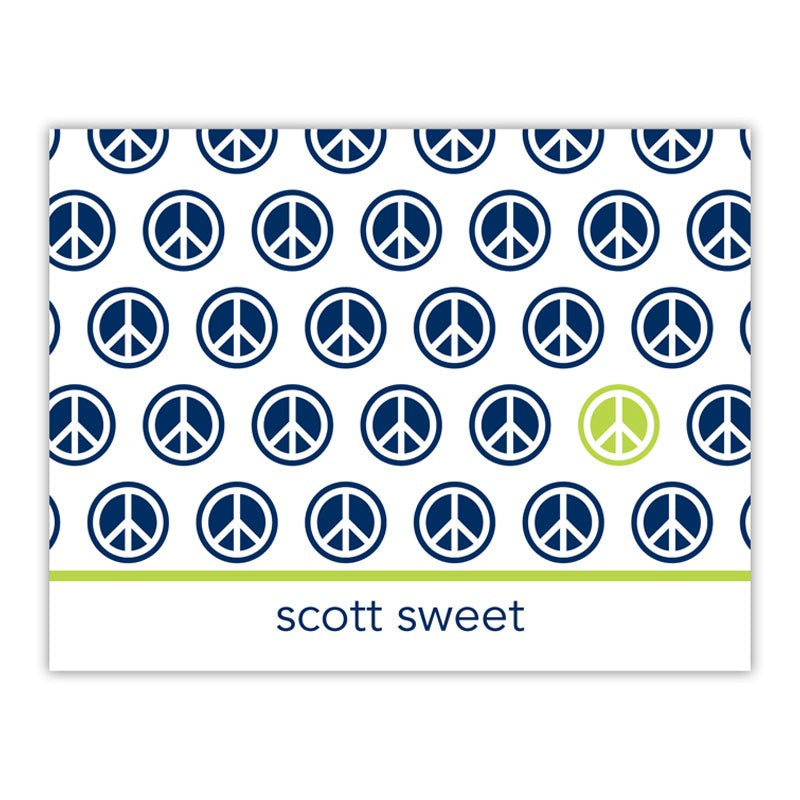 boatman geller peace repeat navy foldover note