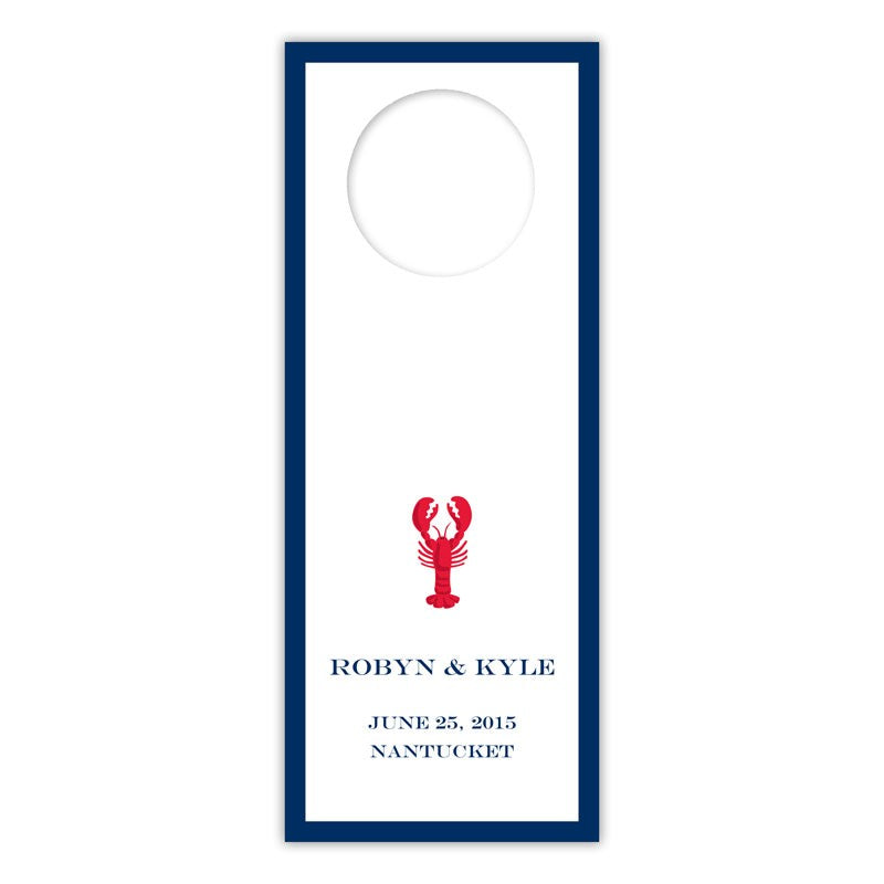 boatman geller lobster wine tags
