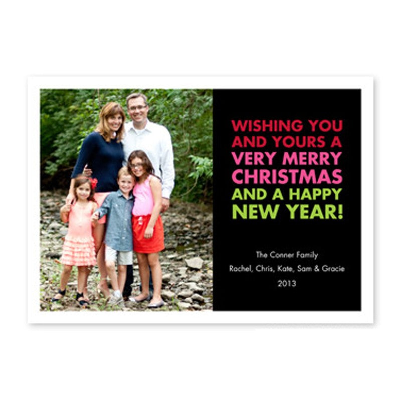 boatman geller christmas wishes black photocard