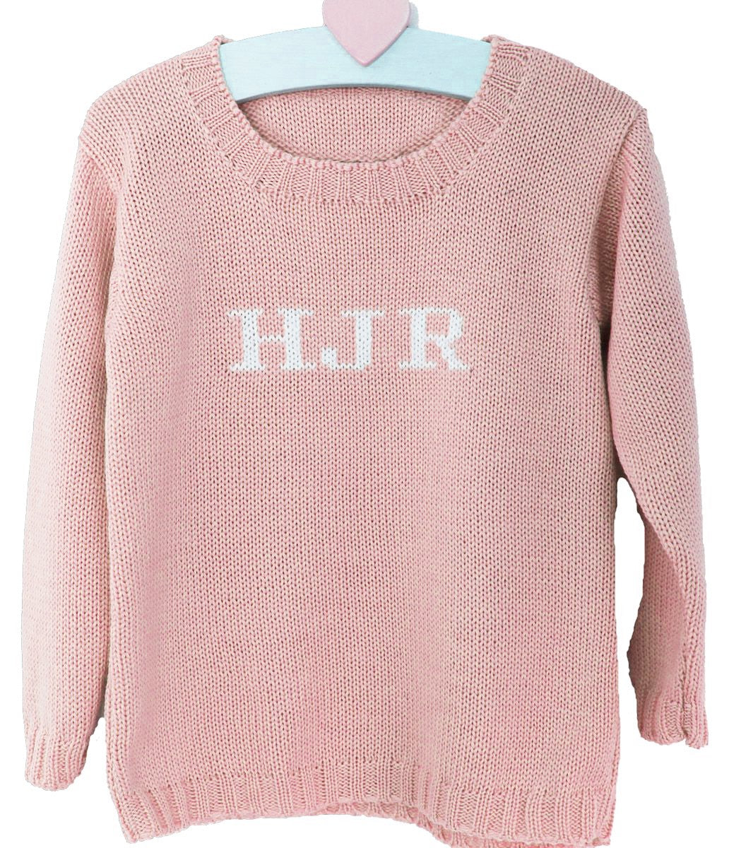 personalized baby girl monogram sweater
