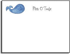 personalized kids notes  whale of a time