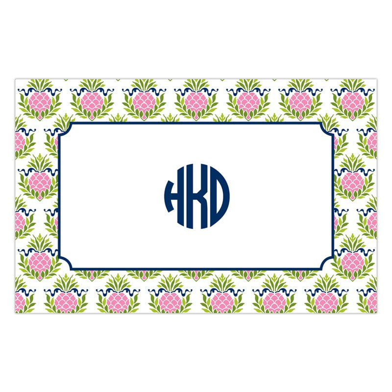 boatman geller pineapple repeat pink placemat