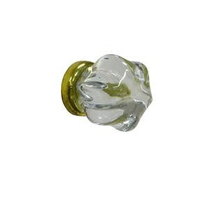 glass knob w/ gold post