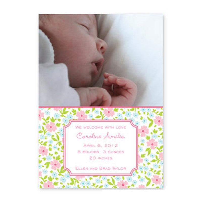 boatman geller emma floral pink photocard