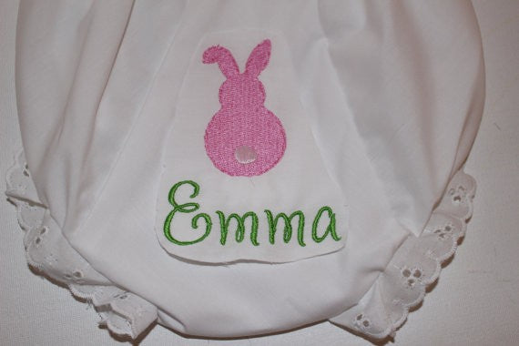 embroidered bunny bloomer