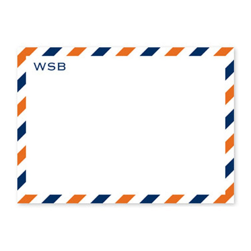 boatman geller via blue & orange flat notecard