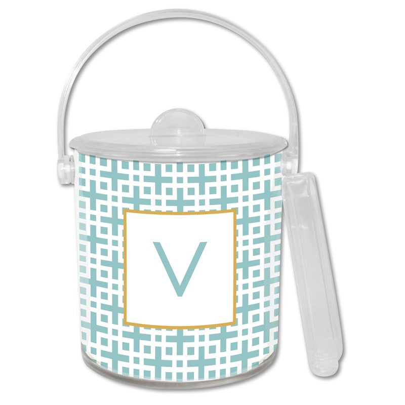 boatman geller lattice slate ice bucket