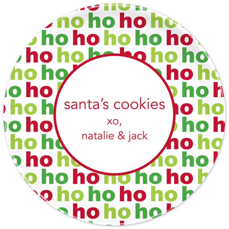 boatman geller ho ho ho plate