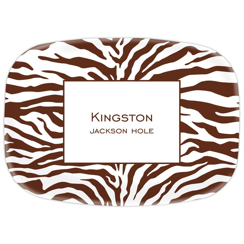 boatman geller zebra chocolate platter