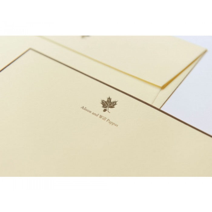 maple leaf note cards