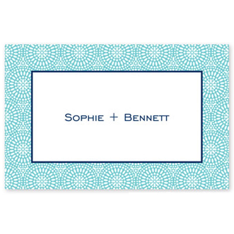boatman geller bursts teal placemat