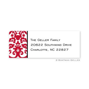 boatman geller madison damask reverse address labels