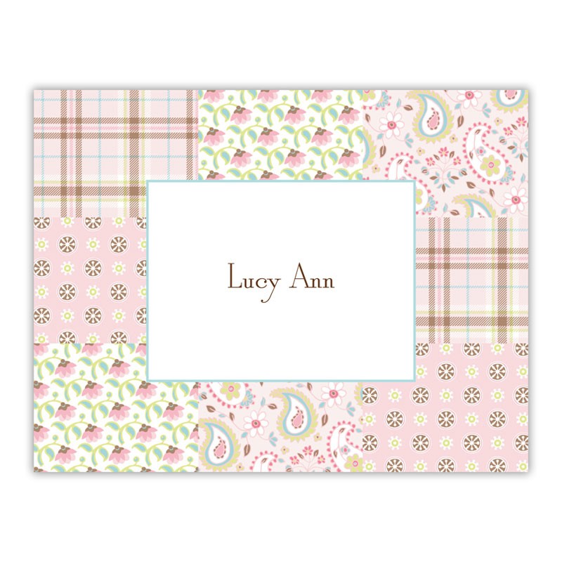 boatman geller riley patch pink foldover note