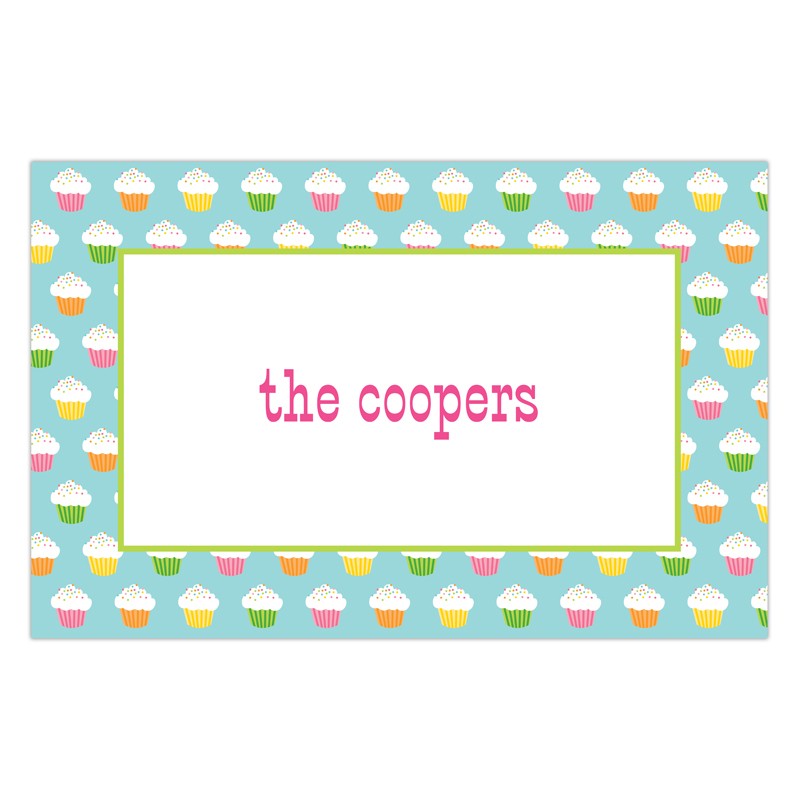 boatman geller rainbow cupcakes disposable placemats