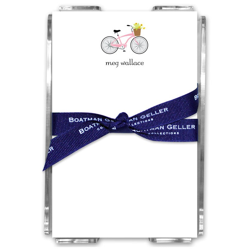 boatman geller bicycle acrylic note sheets