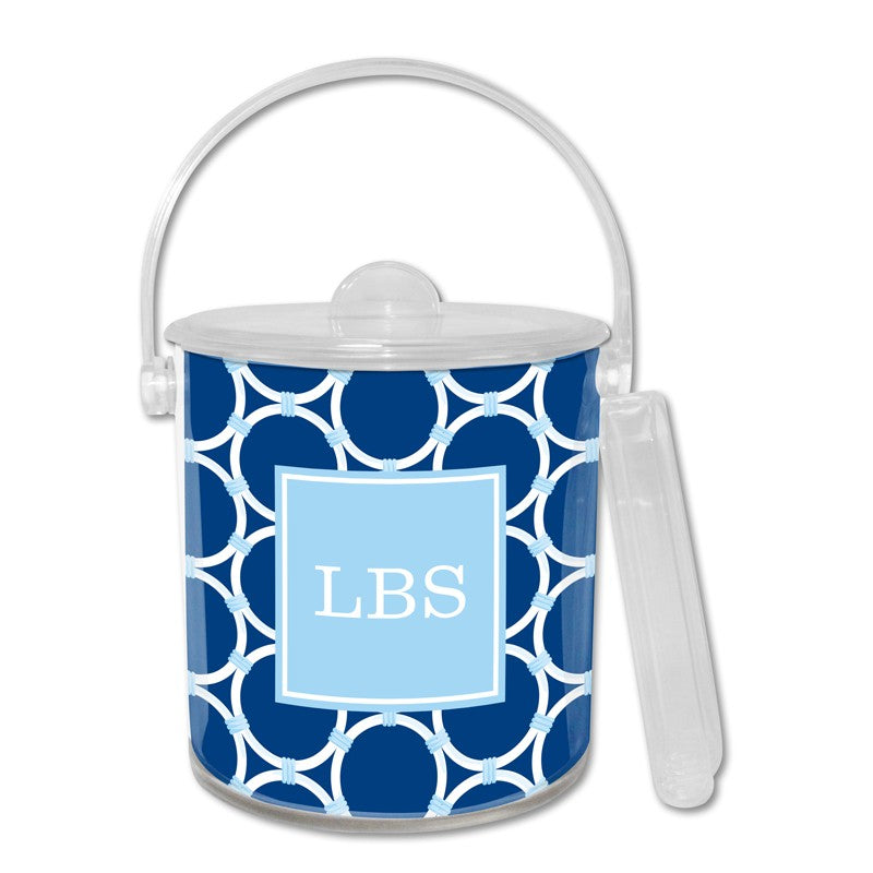 boatman geller bamboo rings navy ice bucket