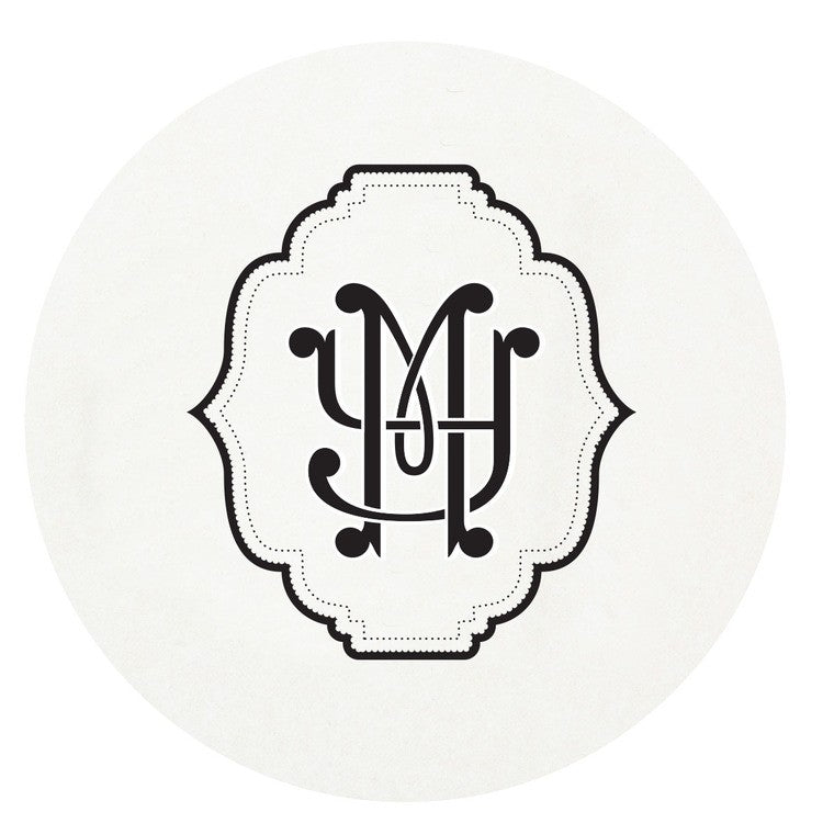 personalized letterpressed coasters m136 by haute papier