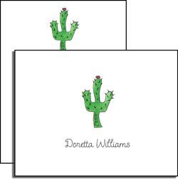 personalized everyday notes  blooming cactus