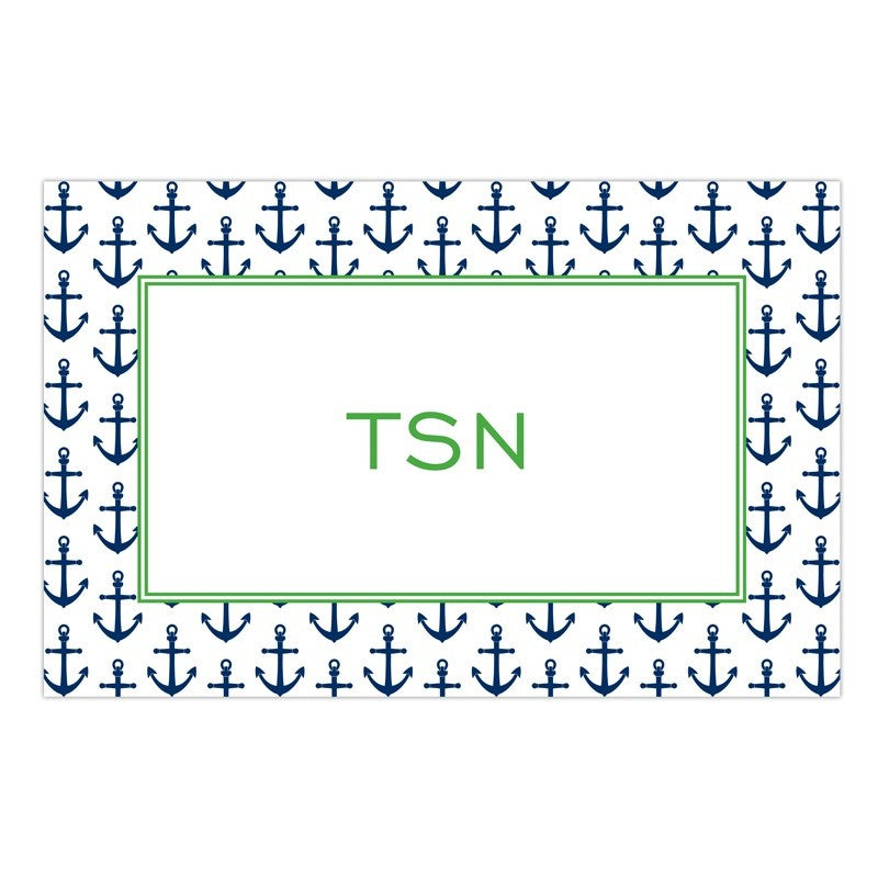boatman geller anchors navy disposable placemats