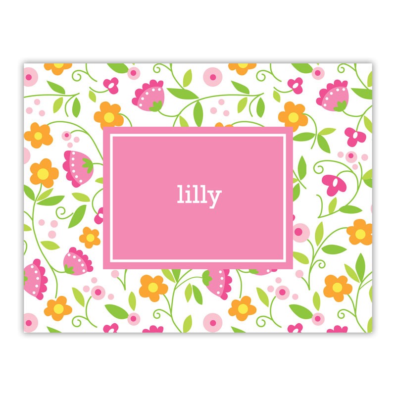 boatman geller spring pink foldover note
