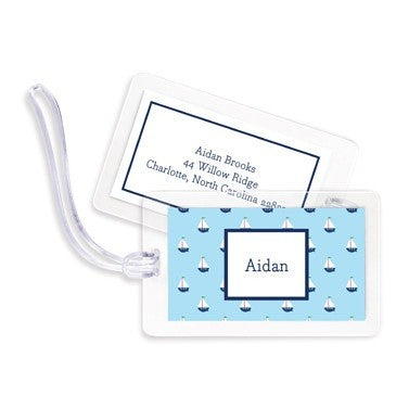 boatman geller little sailboat bag tags
