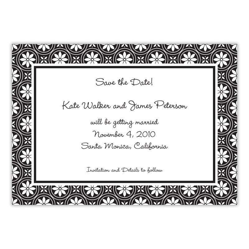 boatman geller medallion black large flat notecard