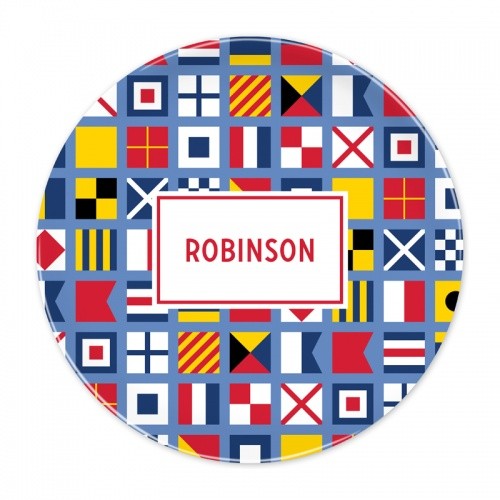 Nautical Flags Plate