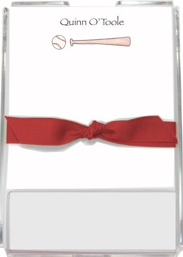 personalized memo sets  baseball buff
