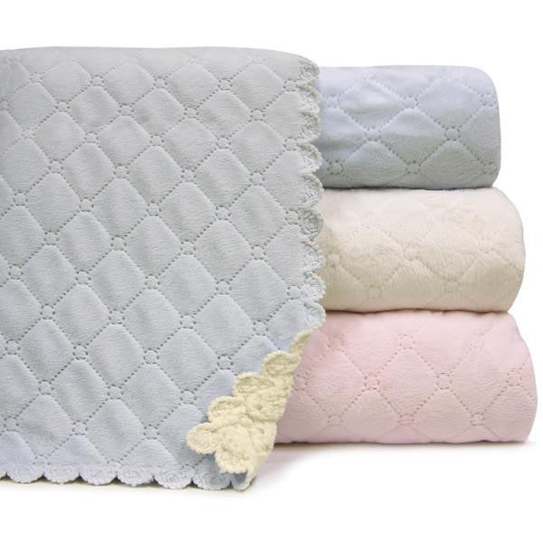 Quilted Plush Baby Blanket - 30"x40"