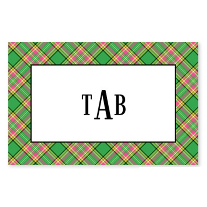 boatman geller preppy plaid disposable placemats