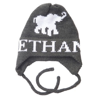 personalized Elephant Hat with Earflaps