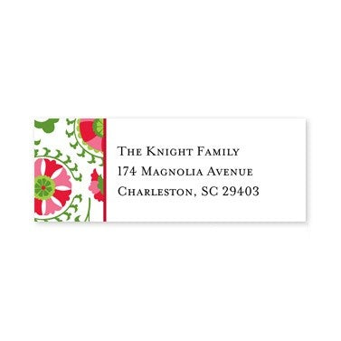 boatman geller suzani holiday address labels